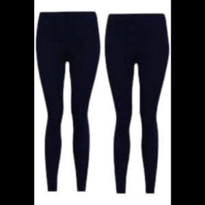 Retreat by Rhonda Shear Women's 2-Pack Plush Fleece Legging Black - Regular